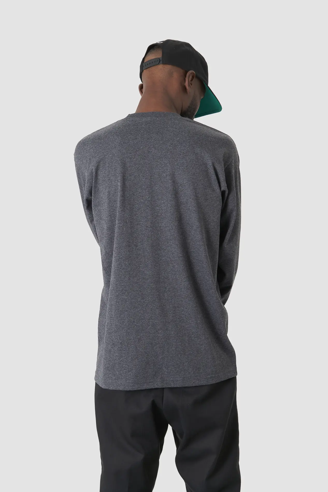T-shirt ProClub charcoal manches longues – Image 4