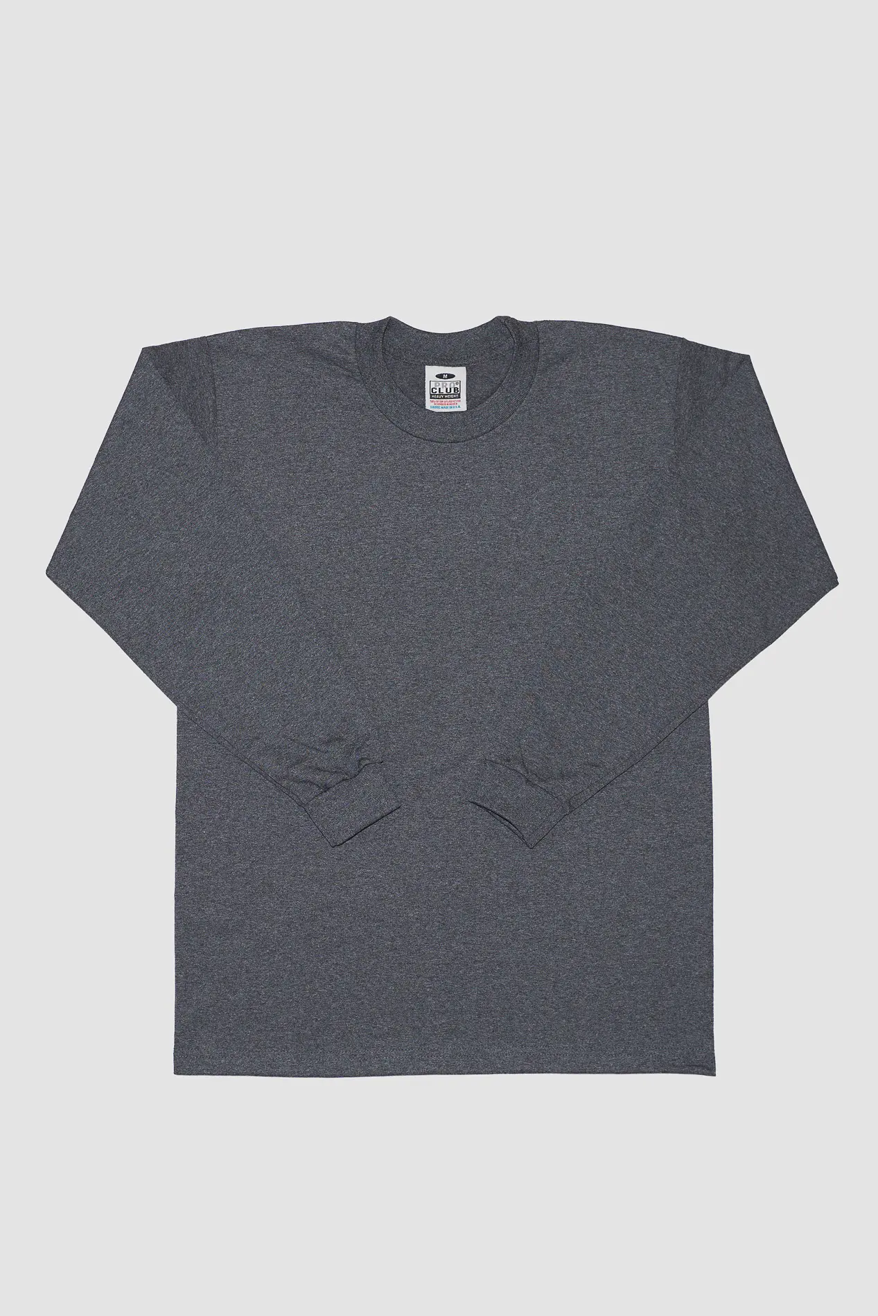 T-shirt ProClub charcoal manches longues – Image 5