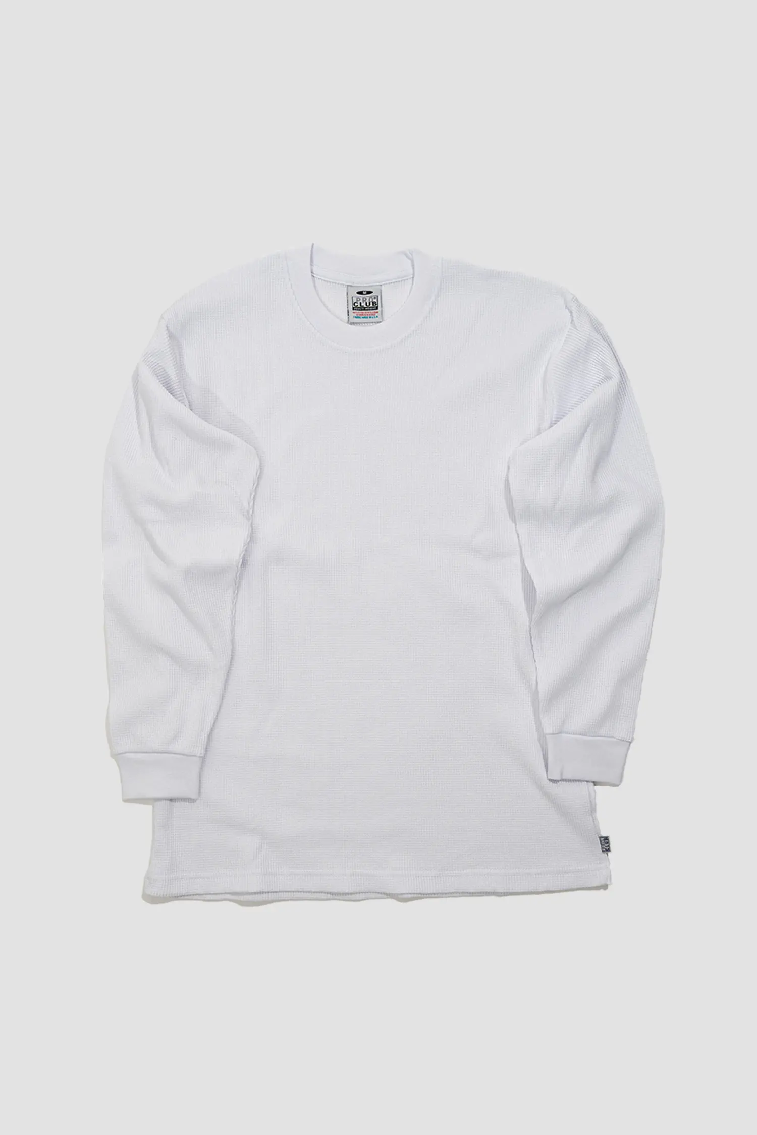 T-shirt ProClub Blanc Waffle Manches Longues – Image 2