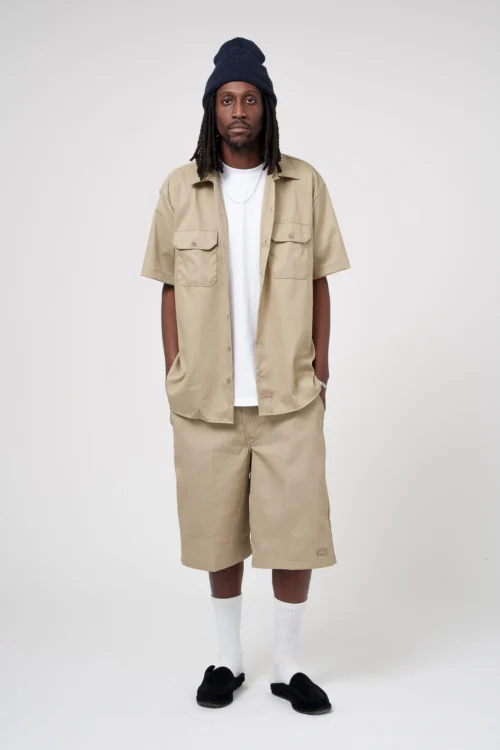 Alternative view of Chemise Dickies Khaki Manches Courtes