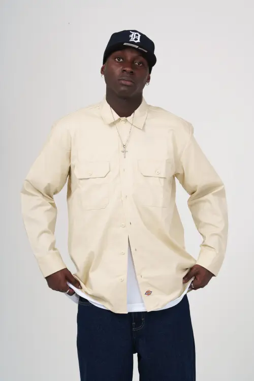 Chemise Dickies Beige Manches Longues