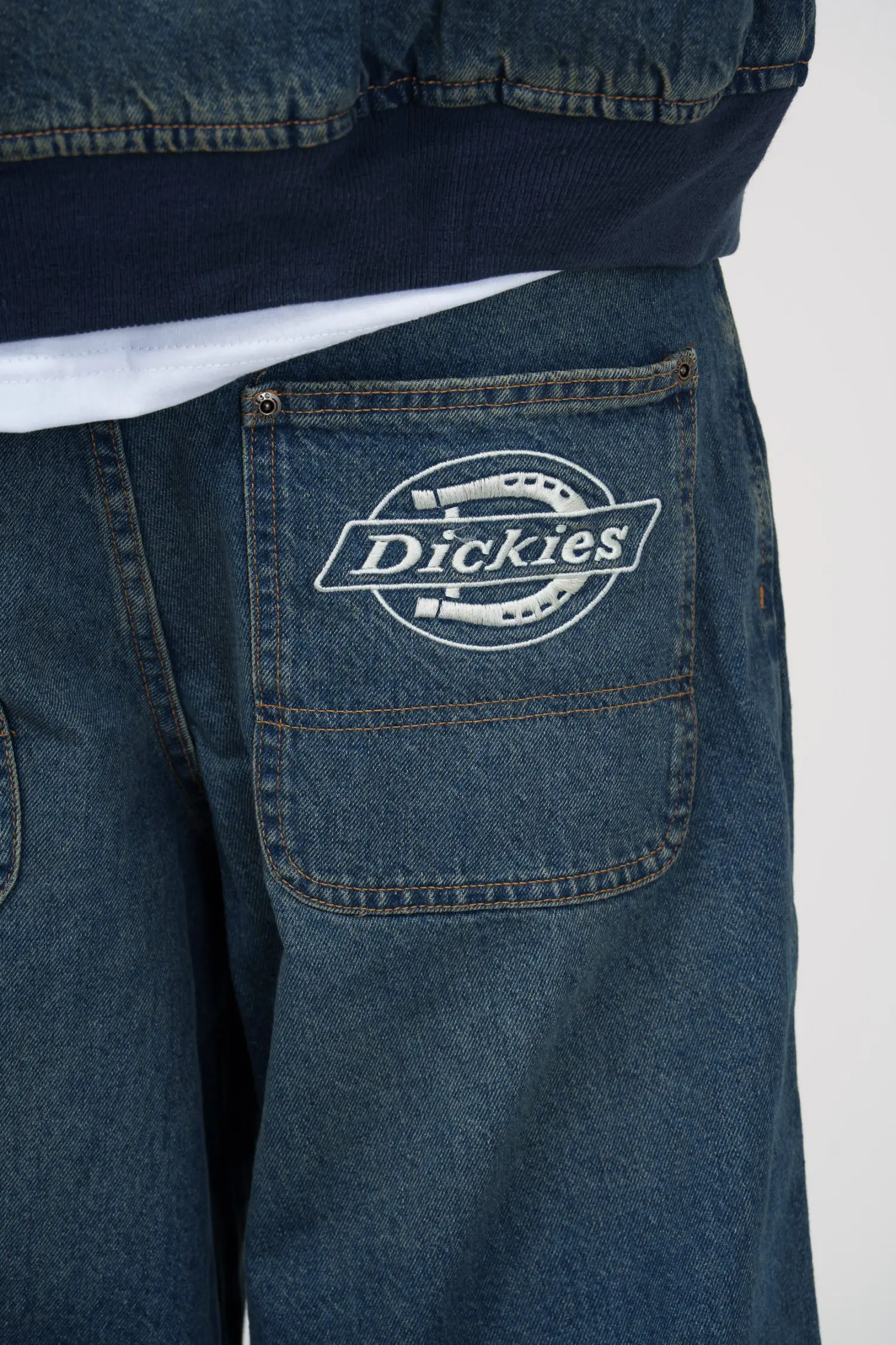 Pant Dickies Hilham Baggy Denim Faded Blue – Image 5