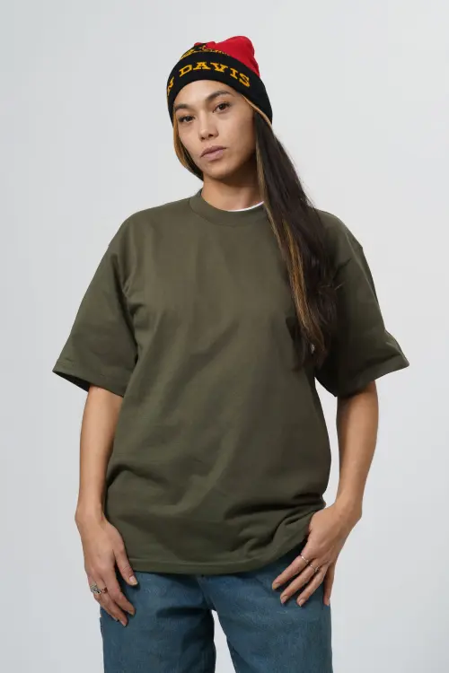 T-shirt ProClub vert olive manches courtes