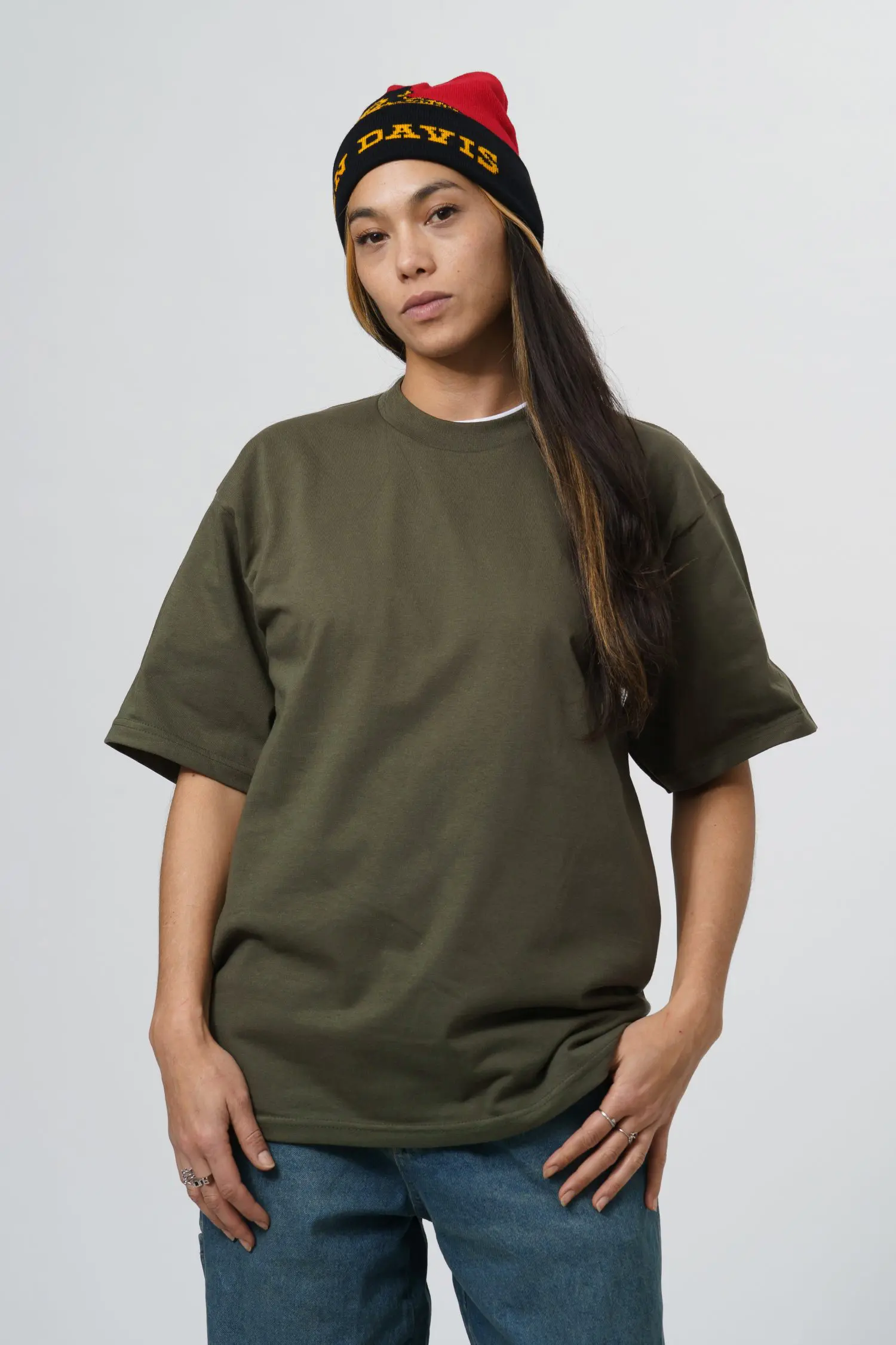 T-shirt ProClub vert olive manches courtes