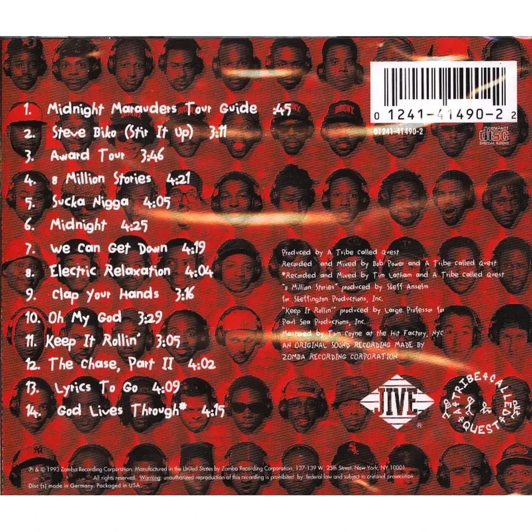 A Tribe Called Quest - Midnight Marauders (CD) – Image 2