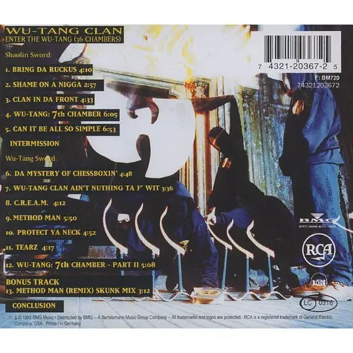 Wu-Tang Clan - Enter The Wu-Tang Clan (36 Chambers) (CD) – Image 2