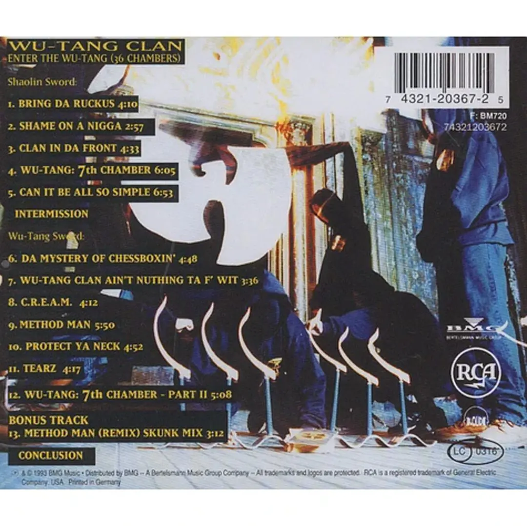 Wu-Tang Clan - Enter The Wu-Tang Clan (36 Chambers) (CD) – Image 2