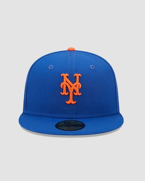 Casquette New Era 59FIFTY New York Mets ajustée bleu roi, vue arrière avec logo MLB