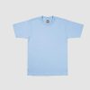 T-shirt manches courtes ProClub bleu ciel, coupe classique, coton uni