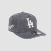 Casquette New Era 19TWENTY Los Angeles Dodgers Grey visière green Prime Edition MLB vue de face