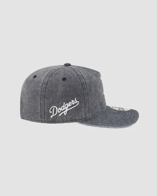 Casquette New Era 19TWENTY Los Angeles Dodgers Grey visière green Prime Edition MLB vue de coté