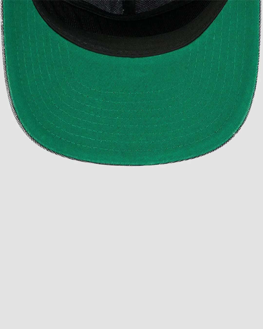 Casquette New Era 19TWENTY Los Angeles Dodgers Grey visière green Prime Edition MLB vue d'en bas