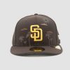 Casquette New Era 59FIFTY Fitted San Diego Padres MLB brun avec broderie palmier