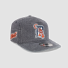 Casquette New Era 19TWENTY Detroit Tigers Grey visière green Prime Edition MLB vue de face