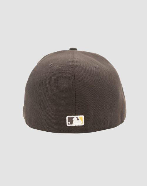 Casquette New Era 59FIFTY Fitted San Diego Padres MLB brun avec broderie palmier