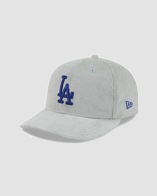 Alternative view of New Era 59FIFTY Fitted Los Angeles Dodgers Light Gray Corduroy Pre-curve