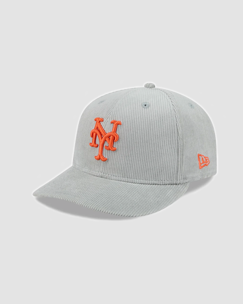Alternative view of New Era 59FIFTY Fitted New York Mets Light Gray Corduroy Pre-curve