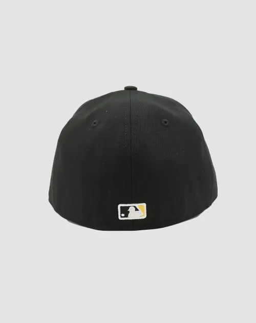 Casquette New Era 59FIFTY Fitted Pittsburgh Pirates MLB noir et doré, vue de dos