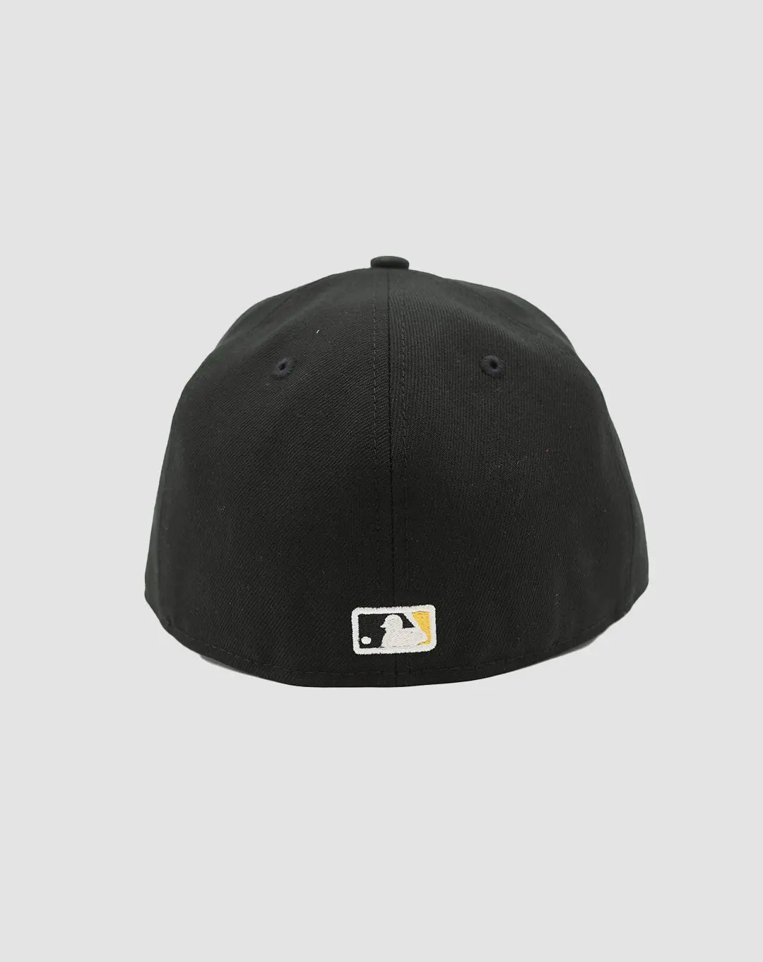 Casquette New Era 59FIFTY Fitted Pittsburgh Pirates MLB noir et doré, vue de dos