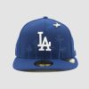 Casquette New Era 59FIFTY Fitted Los Angeles Dodgers MLB bleu avec broderie palmier